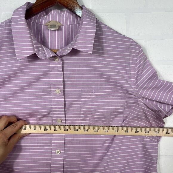 Duluth Trading Co Women’s Shirt size L Button Down Long sleeve Lavendar - Picture 5 of 14